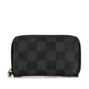 Pre-owned Canvas wallets Louis Vuitton Vintage , Black , Dames