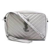 Pre-owned Leather shoulder-bags Yves Saint Laurent Vintage , Gray , Da...