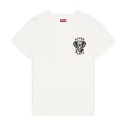 Casual Katoenen T-shirt Kenzo , White , Heren