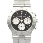 Pre-owned Metal watches Bvlgari Vintage , Black , Heren