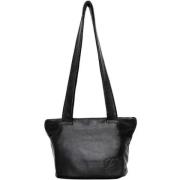 Pre-owned Leather shoulder-bags Loewe Pre-owned , Black , Dames