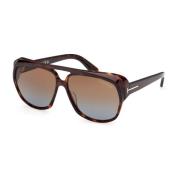 Jayden Zonnebril Bruin Havana Verlooplenzen Tom Ford , Brown , Dames