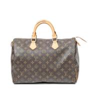 Pre-owned Canvas handbags Louis Vuitton Vintage , Brown , Dames