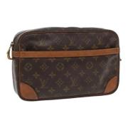 Pre-owned Canvas clutches Louis Vuitton Vintage , Brown , Dames