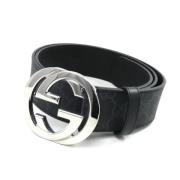 Pre-owned Canvas belts Gucci Vintage , Black , Heren