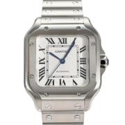 Pre-owned Glass watches Cartier Vintage , Gray , Heren