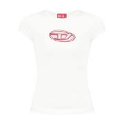 Beige T-shirts en Polos Diesel , Beige , Dames