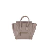 Pre-owned Leather handbags Celine Vintage , Gray , Dames