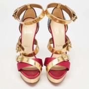 Pre-owned Leather sandals Christian Louboutin Pre-owned , Multicolor ,...