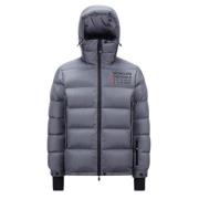 Grijze Technische Nylon Pufferjas Moncler , Gray , Heren