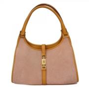 Pre-owned Suede gucci-bags Gucci Vintage , Beige , Dames