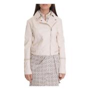 Korte Harrington-jas met ritssluiting Guess , Beige , Dames