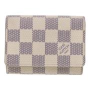 Pre-owned Canvas wallets Louis Vuitton Vintage , Beige , Dames