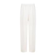 Nude Viscose Straight Leg Broek Jil Sander , Beige , Dames