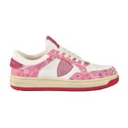 Leren sneakers met rubberen zool Philippe Model , Pink , Dames