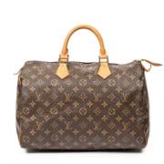 Pre-owned Canvas handbags Louis Vuitton Vintage , Brown , Dames