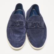 Pre-owned Suede flats Louis Vuitton Vintage , Blue , Heren