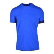 Katoen Elastaan Ondergoed T-shirt Dsquared2 , Blue , Heren