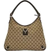 Pre-owned Canvas gucci-bags Gucci Vintage , Beige , Dames