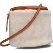 Beige Furry Schoudertas Marianneke Fred De La Bretoniere , Beige , Dam...