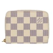 Pre-owned Canvas wallets Louis Vuitton Vintage , White , Dames