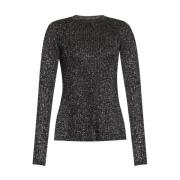 Handgemaakte Geribbelde Gebreide Ronde Hals Top Proenza Schouler , Bla...