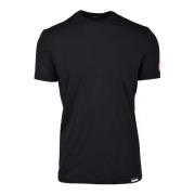 Katoen Elastaan Ondergoed T-shirt Dsquared2 , Black , Heren