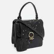 Pre-owned Leather handbags Versace Pre-owned , Black , Dames