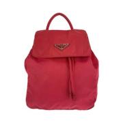 Pre-owned Canvas backpacks Prada Vintage , Red , Dames