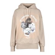 Katoenen Sweatshirt Msgm , Beige , Dames