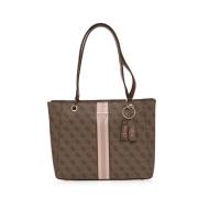 Stijlvolle Shopper Tas met Contrastdetails Guess , Beige , Dames