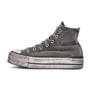 Witte hoge platform sneakers Converse , Gray , Dames