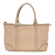 Pre-owned Canvas totes Gucci Vintage , Beige , Dames