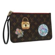 Pre-owned Canvas clutches Louis Vuitton Vintage , Brown , Dames