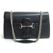 Pre-owned Leather gucci-bags Gucci Vintage , Black , Dames