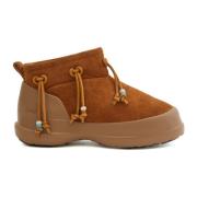 Chunky Suede Slip-On Laarzen Moon Boot , Brown , Dames