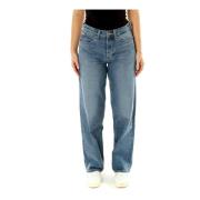 Klassieke Loose Fit Denim Jeans Lee , Blue , Dames