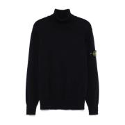 Pullover Sweater in Marineblauw Stone Island , Blue , Heren