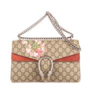 Pre-owned Canvas gucci-bags Gucci Vintage , Beige , Dames