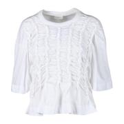 Katoenen T-shirt Dries Van Noten , White , Dames