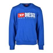 Stijlvolle katoenen sweatshirt voor mannen Diesel , Blue , Heren