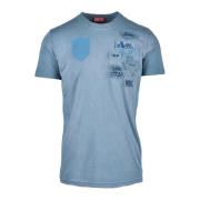 Katoenen T-shirt Diesel , Blue , Heren