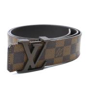 Pre-owned Canvas belts Louis Vuitton Vintage , Brown , Dames