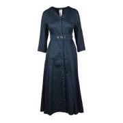 Katoenen jurk voor vrouwen Max Mara , Blue , Dames