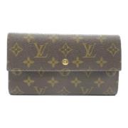 Pre-owned Canvas wallets Louis Vuitton Vintage , Brown , Dames