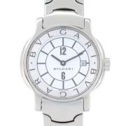 Pre-owned Metal watches Bvlgari Vintage , White , Dames