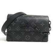 Pre-owned Canvas crossbody-bags Louis Vuitton Vintage , Black , Dames