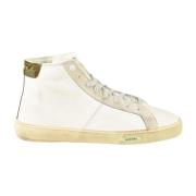 Leren Sneakers met Rubberen Zool Diesel , White , Heren