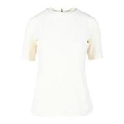 Grenoble T-shirt met Poliamide en Elastaan Moncler , White , Dames