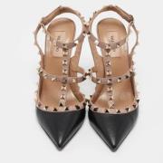 Pre-owned Leather heels Valentino Vintage , Black , Dames